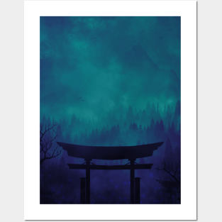 Temple from japan Posters and Art